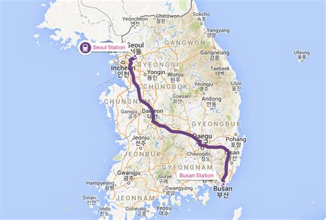 Busan to Incheon .